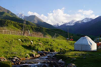 Kyrgyzstan rural farm