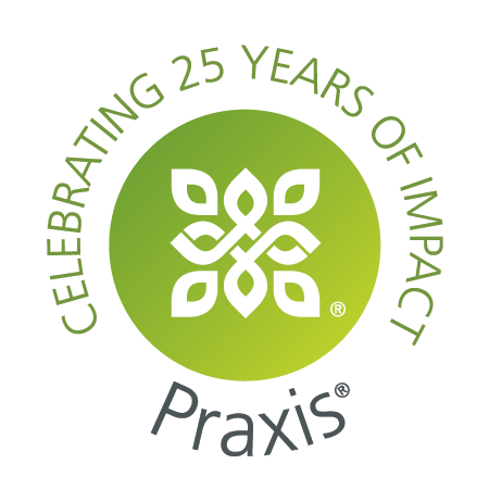 Praxis 25th anniversary logo
